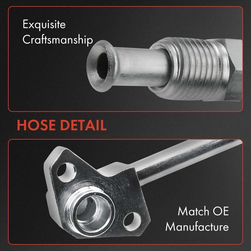 A-Premium Power Steering Pressure Line Hose Assembly Compatible with Honda