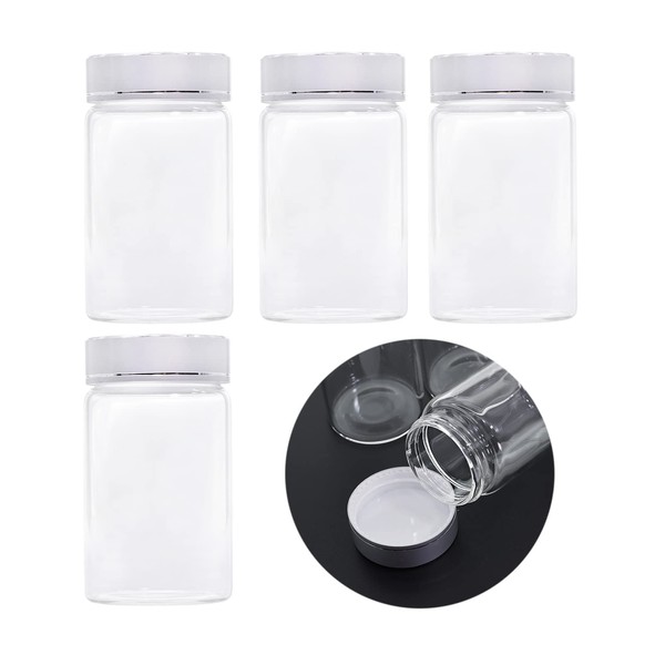 MEETGIFT 4 x 100 ml preserving jars with lid jars