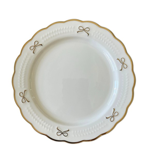 Yedi Yedi GOLD BOW Side Plates Set of 4 Ceramic