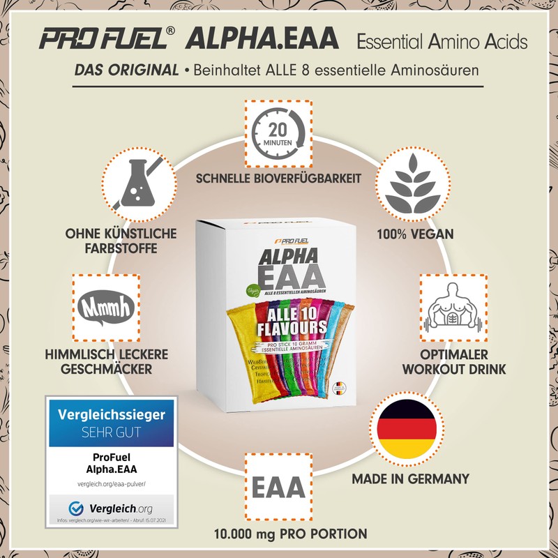 EAA Sample Pack 10 x 14 g EAA Powder, 10