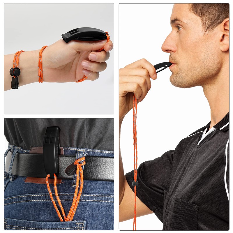 Hipat Emergency Whistle, Super Loud Safety Whistle with Lanyard, Ideal