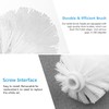 TOPBATHY Toilet Brush Head Replacement with Stiff Bristles Toilet Brush