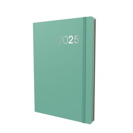 Collins Legacy 2025 Planner - A5 Week To View Diary - Mint - (CL53.61-25) - Professional Weekly Planner with Soft Touch Cover