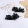 4Pcs Lace Bow Hair Clips Headdress, Simple White and Black