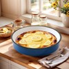 Granite bowl Enamel Roasting Pan - 12.6 Inch Large Round