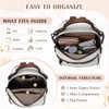 RAVUO Small Backpack Purse for Women, Designer Leather Handbag Cute