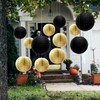 QFEHTHSK Pack of 12 Round Paper Lanterns, Handmade Folding Lanterns,