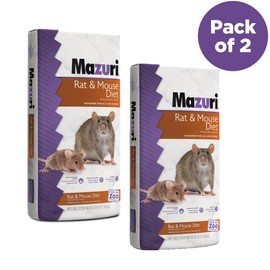 Mazuri | Rat & Mouse Diet | 2 Pack of 25 Pound Bags