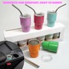 S-SNAIL-OO Mini Tumbler Shot Glass with Straw, Sublimation Double layer