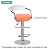 M METERXITY 4-Pack Bar Stool Covers Round, for 12-14 Inch