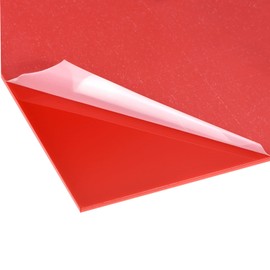 DMiotech 2-1/2"x5" 1.8mm Thick Plastic PMMA Acrylic Sheet for Craft Projects, DIY Display, Project Sign, Blank Red Color