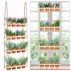 FillTouch 4 Tiered Hanging Herb Planters Hanging Herb Garden Wall