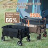 TIMBER RIDGE 350L XL Folding Wagon Cart, Extended Height Heavy