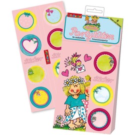 Lutz Mauder 10002 Prinzessin Miabella 8 Partytüten aus Kraftpapier incl. 8 Namenssticker