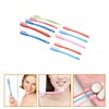 Healeved 10pcs Large Head Travel Toothbrushes for Adults Firm Plastic