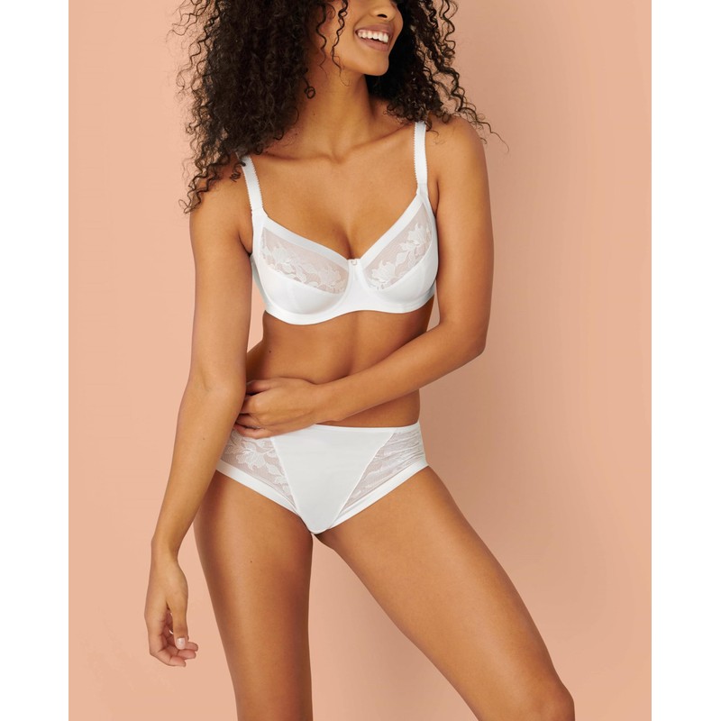 Fantasie Women's Illusion Underwire Side Support Bra Full Coverage, Sheer,