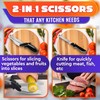 2 in 1 Kitchen Scissors for Food - Stainless Steel
