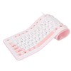 Foldable Silicone Keyboard 106 Keys Waterproof Dustproof Foldable USB Wired