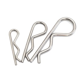 20 Pcs Cotter Pin Assortment Kit, R Clips Heavy Duty Zinc Plated Hair Pin, Spring Fastener Assortment Kit Hitch Pins Clips Cotter Clip for Hitch Pin Lock System Multiple Sizes M1-M3