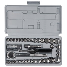 Performance Tool W1173 SAE/Metric 40-Piece SAE and Metric Socket Set, 1/4-Inch & 3/8-Inch Drive