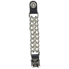 Hot Leathers Unisex-Adult Iron Cross Vest Extender (Silver, 4")