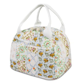 Lunch Bag for Women Insulated Lunch Box Cute Corduroy Lunch Tote Bags Reusable Large Capacity Cooler Bag for Travel Work Picnic