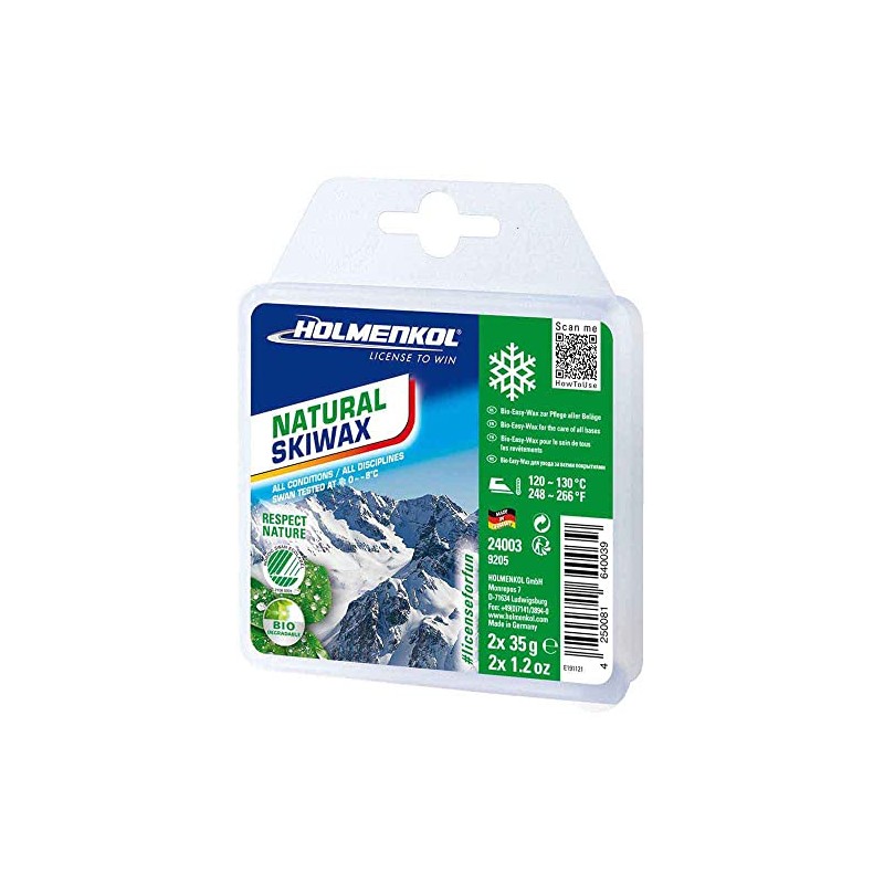 Holmenkol Unisex - Adult Natural Skiwax 2 x 35 g