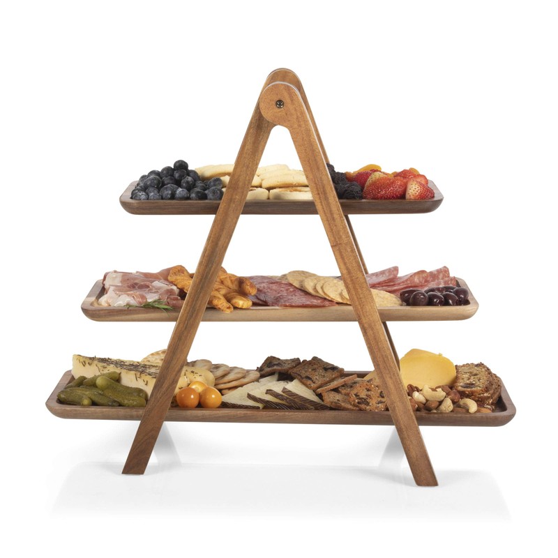 TOSCANA - a Picnic Time brand, 3 Tiered Serving Ladder