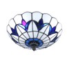 Skyweel 12 Inch Vintage Chandeliers Light Tiffany Style Stained Glass