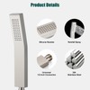 Heyalan SUS304 Stainless Steel Handheld Shower Wand High Pressure Luxury