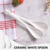 6 Pieces Ceramic White Spoon, Ceramic Spoon, Jam Spoon, Mini