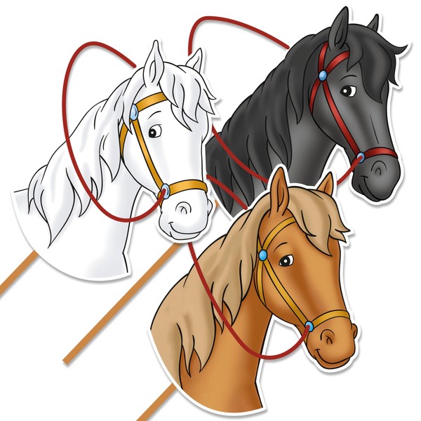 Papierdrachen Bibi & Tina Paper Horse Set - 3 Pieces