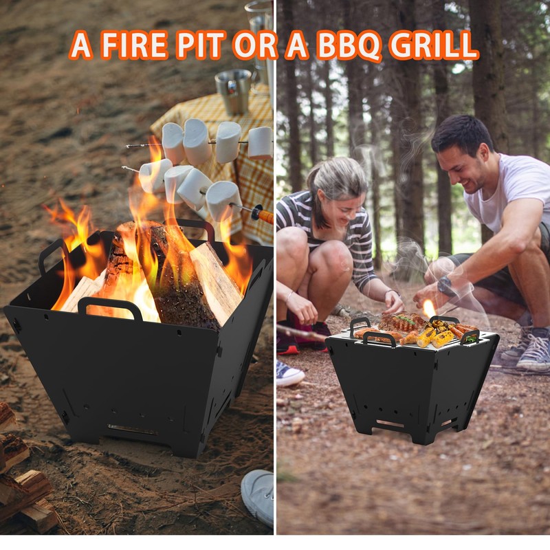 ONLYFIRE OUTDOOR LIVING 2 IN 1 BBQ Charcoal Grill &