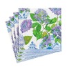 Caspari Hydrangeas and Porcelain Paper Cocktail Napkins - 20 Per