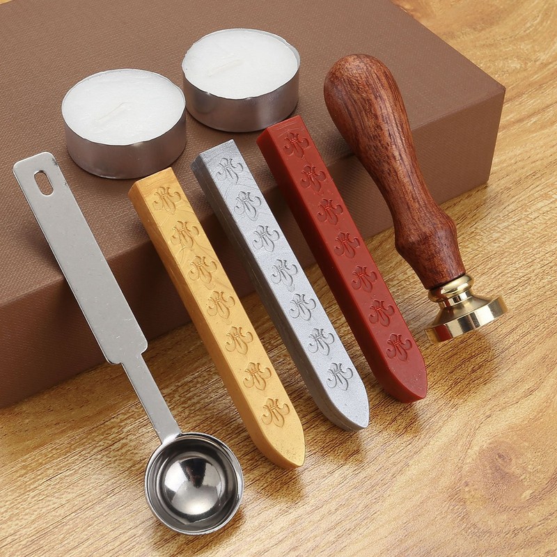 Yoption Wax Seal Stamp Kit, Bee Sealing Stamp with Gold