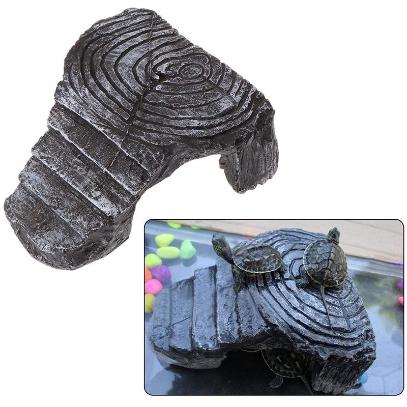Flessngow Reptile Platform Turtle Basking Aquarium Decoration Aquatic Staircase Amphibian