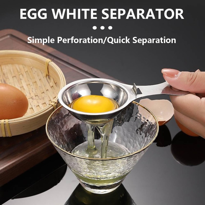 Henyall Stainless Steel Egg Separator – Egg Yolk & Egg