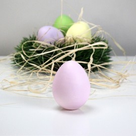 Ceramic Egg Easter Egg Easter Nest Easter Decoration Table Decoration Pastel 7 cm Pink