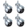 uxcell 2 Inch Ball Caster Wheels, 4pcs Threaded Stem Caster