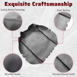 QianBao DIY Leather Center Console Cover Replacement for Toyota Tundra 2007-2013, Original Fit Armrest Cover, Anti-Scratch Protection