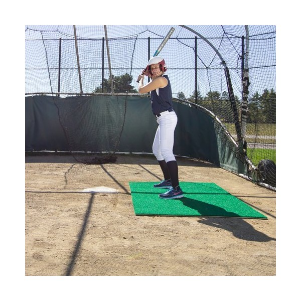 3' x 7' Green Stance Batting Mat Pro