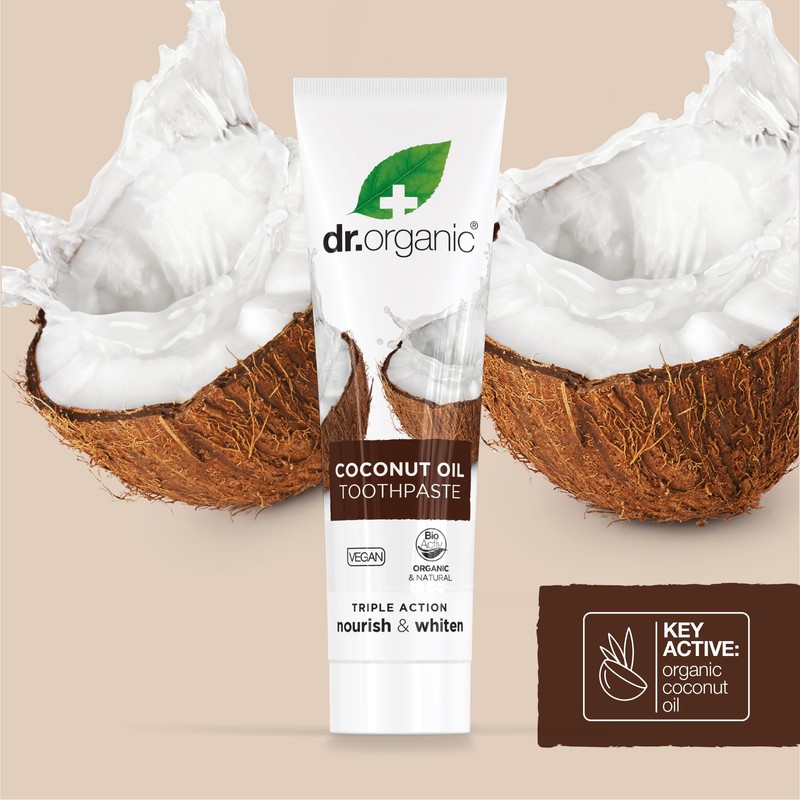 Dr. Organic Coconut Oil Whitening Toothpaste 100ml