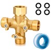 YELUN Garden Hose Splitter High Flow Splitter No Restricted-Flow Connector