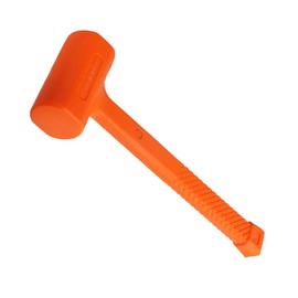 Geesatis 1Pcs Rubber Mallet,0.5LB Soft Blow Small Hammers,Dead Blow Hammer,Unibody Molded,Non-Rebounding,Orange