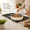 Kikcoin 12 Inch Ceramic Nonstick Frying Pan with Lid, 5