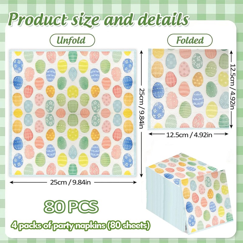 Spring Easter Table Decoration - 80 Spring Inspired Napkins