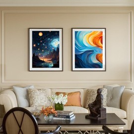 FITIMOLO Paint by Numbers for Adults Kids Beginner Students Without Frame, DIY Oil Painting Set, 16x20 inch Canvas Paint Brushes Acrylic Paint Kits, Gift, Home Decor, Alien Star