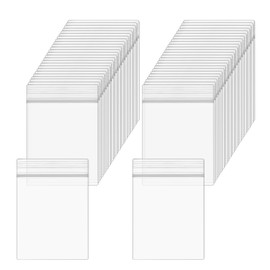 XLIUAX 300 Pcs 1"x1.5" Small Clear Zip Poly Bags, 4 Mil Plastic Reclosable Mini Zipper Baggies Zip Seal Lock Pouches for Jewelry Snack Beads Bolts Pills Coin Travel Storage Packaging