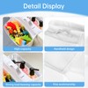 ODIWEN Bath Toy Storage Bag with 2 Compartments, Bath Toy