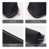 Fyore Leather Pencil Case Slim Design Pen Bag with Metallic